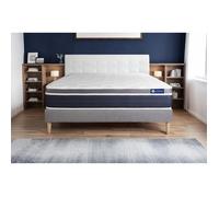 Ensemble ACTIFLEX CONFORT 200x200cm sommier kit gris - 26cm - Ressorts ensachs et mmoire de forme - Enveloppant - Sommier kit Gris