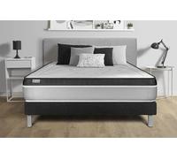 Ensemble Vital Ergo 200 X 200 Cm Sommier Kit Noir