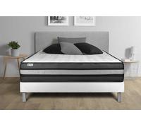 Ensemble Vitalpower Zen 200 X 200 Cm Sommier Kit Blanc