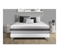 Ensemble Vitalmemo Back 200x200cm Sommier Kit Blanc