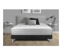Ensemble VITALMEMO 200 x 200 cm sommier Kit Noir | Epaisseur : 18 cm | Confort : Ferme