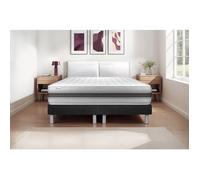 Ensemble Matelas Sommier 2x80x200 cm - Vitalmemo Back Noir