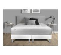 Ensemble matelas et sommier VITALIT Ensemble matelas 180 x 200 cm Mousse polyuréthane à mémoire de forme VITALMEMO - 18 cm - Ferme - sommier Blanc