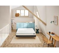 Ensemble matelas + sommier 80 x 190 cm jersey gris fonce - Bultex ensemble basicly