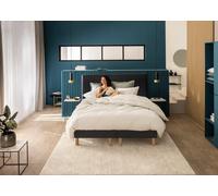 Ensemble matelas + sommier 80 x 190 cm jersey gris fonce - Bultex ensemble rise up