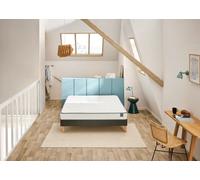 Ensemble matelas + sommier 80 x 190 cm tisse gris fume - Bultex ensemble basicly