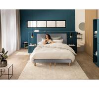 Ensemble matelas + sommier 80 x 190 cm trame gris clair - Bultex ensemble rise up