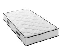 Ensemble matelas sommier 90 x 190 cm Hauteur 24 cm - ressorts ensachés - 7 zones - réversible - fabriqué en Belgique - DEKO DREAM