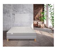 Ensemble matelas sommier 90 x 190 SIMMONS Hauteur 26 cm - Ressorts ensachés Fullspring - Fabriqué en France - R-SW3