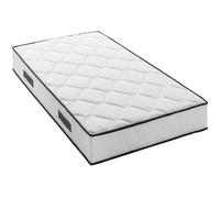 Ensemble matelas sommier 90 x 200 cm Hauteur 24 cm - ressorts ensachés - 7 zones - réversible - fabriqué en Belgique - DEKO DREAM
