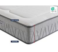 Ensemble matelas + sommier 90 x 200 cm Trame gris clair - Bultex ensemble winch