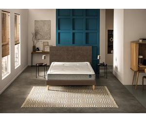 Ensemble matelas + sommier 90 x 200 cm Trame marron - Bultex ensemble smart night