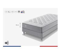 Ensemble matelas sommier 90 x 200 SIMMONS Hauteur 23 cm - Ressorts ensachés Sensoft - Fabriqué en France - SW1