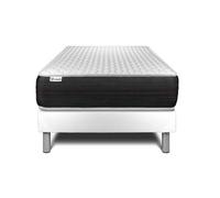 Ensemble Matelas Sommier 90x190 cm - Sommier Blanc (déjà monté) - Vitalspring Blanc