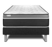 Ensemble VITAL CARE 90 x 190 cm sommier Kit noir