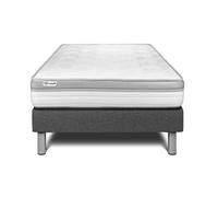 Ensemble Vital Relax 90 X 190 Cm Sommier Kit Gris