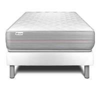 Ensemble VITALMEMO 90x190cm sommier kit blanc