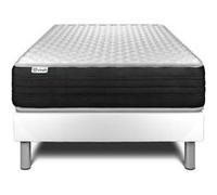 Ensemble Vitalmemo One 90 X 190 Cm Sommier Kit Blanc