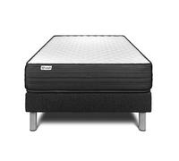 Ensemble VITALPOWER 90 x 190 cm sommier Kit noir