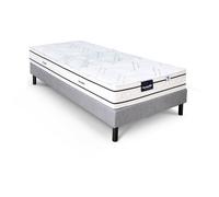 Ensemble matelas sommier 90x190 marque DUNLOPILLO - Hauteur 20 cm - Ressorts ensachés -5 zones - Equilibré - Fabriqué en France
