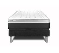 Ensemble VITAL SOFT 90 x 200 cm sommier Kit Noir