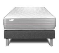 Ensemble Vitalmemo 90x200cm Sommier Kit Gris
