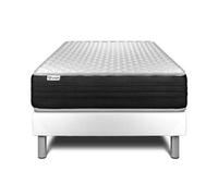 Ensemble VITALMEMO ONE 90 x 200 cm sommier Kit blanc