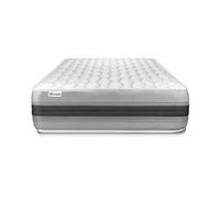 Ensemble matelas 90 x 200 cm Ressorts ensachés et Mémoire de forme VITALSPRING RECOVER - 28 cm - Equilibré - sommier Gris