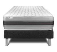 Ensemble VITALSPRING RECOVER 90 x 200 cm sommier Kit noir