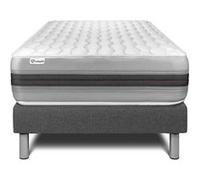 Ensemble VITALSPRING RECOVER 90 x 200 cm sommier Kit gris