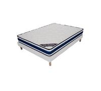 Ensemble matelas sommier blue memory 140x190 hauteur 22cm