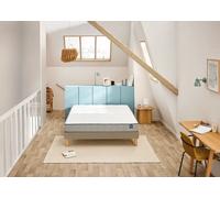 Ensemble matelas + sommier enduit moka 140 x 200 cm - Bultex ensemble efficient