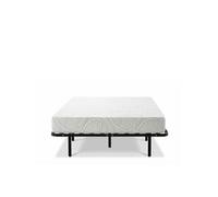 Ensemble Matelas Sommier EUPRAXIE Mémoire de forme - Cadre à lattes - Blanc - 140x200 cm