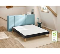Ensemble matelas + sommier jersey gris fonce 140 x 190 cm - Bultex ensemble efficient