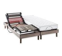Ensemble matelas+sommier relaxation électrique COMFORT - 2x80x200 cm - Matelas mousse - DEKO DREAM Samba