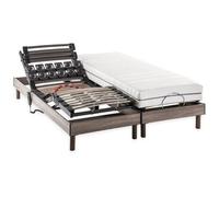 Ensemble matelas + sommier relaxation électrique ERGO 2 Dreamzone - 2x80x200 cm - Ressorts ensachés - DEKO DREAM Ergo 2