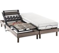Ensemble matelas + sommier relaxation électrique ERGO 2 Dreamzone - 2x90x200 cm - Ressorts ensachés - DEKO DREAM Ergo 2