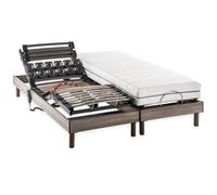 Ensemble matelas + sommier relaxation électrique ERGO 2 Dreamzone - 2x90x200 cm - Ressorts ensachés - DEKO DREAM Ergo 2