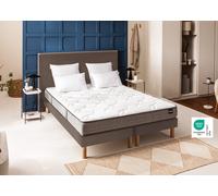 Ensemble matelas + sommier trame marron 120 x 190 cm - Bultex ensemble universal