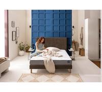 Ensemble matelas + sommier trame marron 80 x 190 cm - Bultex ensemble universal
