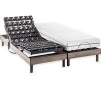 Ensemble matelas + sommiers relaxation électrique - 2x90x200 cm - Matelas ressorts ensachés - ERGO 9 Dreamzone - DEKO DREAM
