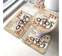 Ensemble mathématiques formules mathématiques Symboles Chiffres géométrie pour l'école Enfants salle3 pièces siège de Toilette Couvercle Couverture Tapis Ant
