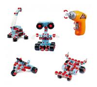 Ensemble Mecano - Tachan - 208 Pièces - Multicolore - Tournevis Électrique Inclus