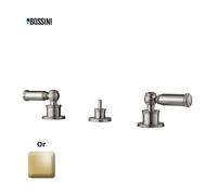 Ensemble mélangeur 3 pièces pour bidet avec vidage 1"1/4 LIBERTY LINE or - BOSSINI Z001403021
