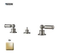 Ensemble mélangeur 3 pièces pour bidet avec vidage 1"1/4 LIBERTY LINE or - BOSSINI Z001403021