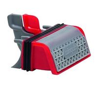 Wirquin 30723382 Membrane Slim+ avec filtre à cheveux amovible pour évacuation bonde de douche, rouge et gris