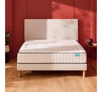Ensemble Merinos Beauty Bed - 560 Ressorts ensachés + Sommier Confort Ferme 90x190