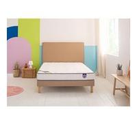 Ensemble Merinos Chill Bed - Mousse Haute Densité + Sommier Confort Ferme 90x200 Blanc