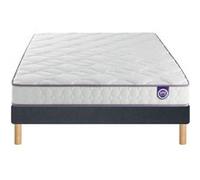 Ensemble Merinos Happy Lit - 100% Latex + Sommier Confort Ferme 120x190 Blanc