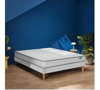 Ensemble matelas mousse haute densité Optilit, sommier Twist et pieds 140x190